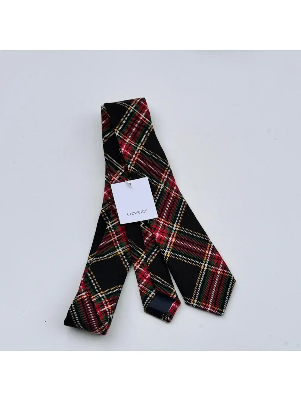 Crewcuts Boys Seasonal Holiday Plaid Print Dressy Preppy Tie Sz 42 inches